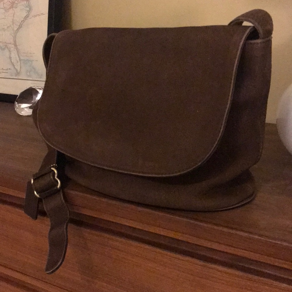 Vintage Coach Brown Leather Sonoma Flap Bag